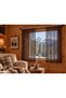 Ip Curtain Special Series Thin Chain Sequin Dark Brown Color (100 * 300) Cornice and Rustic Use - 7
