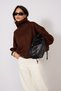 Fishmen Collar Oversize Tricot Sweater Brown - 2