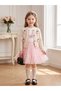 Girl's Strawberry Knitwear Cardigan and Skirt Set - 5