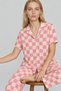 3 Pieces Women's Short Sleeve Casual Pajama Set - 6