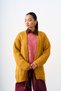 Women's Knitted Detail Knitwear Cardigan Mustard - 2