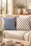 Set of 2 Decorative Cushion Covers with Piping and Digital Print 43X43 cm - Rose Mist - 4