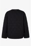 Black Double Sided Quilted Coat - 4