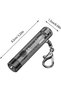 Led Flashlight Keychain, Rugged Mini Rechargeable Pocket Flashlight, 2000 Lumens Keychain Torch For - 7