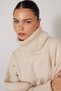 Fishmen Collar Oversize Knitwear Sweater Stone - 3