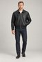 Men's Black Fur Comfortable Fit Leather Jacket