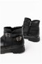 Women's Accessory Buckle Balanced Durable Zippered Boots - 5