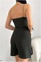 Flexible Jumpsuit with Flounces, Mini Fabric Collar, Crepe - 3