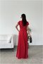 Kayık Sleeve Maxi Belted Collar Short Dress - 3