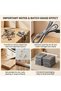 120 Pack Grey Hook and Loop Cable Straps, Reusable Self-Adhesive Cable Management Ties, Multipurpose - 5
