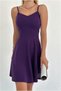Crepe Evening Dress with Fabric Straps - 3