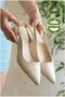 Women's Davet Stable Simple Balanced Heeled Shoes - 5