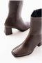Women's Comfortable and Durable Winter Heeled Zippered Comfort Boots - 5