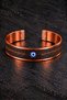 Women Men Double Magnet Magnetic Copper Bracelet Adjustable Thick Handcuff Model - 2