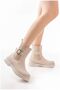Women's Comfort Boots with Accessories, Buckle, Soft Elastic, and Zipper - 2