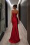 Satin Evening Dress Fabric Collar Strap Dress - 3