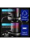ميكروفون ألعاب RGB للكمبيوتر، ميكروفون USB مع ذراع قابل للتعديل، أسود - 4