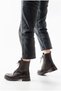 Women's Flat Daily Heeled Zippered Lace-Up Boots - 2