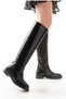 Women's Zippered Balanced Long Crocodile Winter Boots