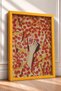 Laughing Woman between Pizza Slices Framed Painting Italy Poster Living Room Kitchen Wall Decor Itn040 - 2