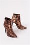 Women's High Thin Heeled Zippered Comfort Boots - 3