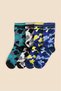 Set of 4 Camouflage-Patterned Socks