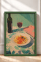 Pasta and Red Wine Table Framed Painting Italy Poster Living Room Kitchen Wall Decor Itn061 - 3