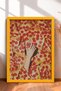 Laughing Woman between Pizza Slices Framed Painting Italy Poster Living Room Kitchen Wall Decor Itn040