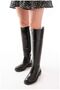 Women's Zippered Balanced Long Crocodile Winter Boots - 4