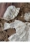 Cream Lace Bade Dress Set - 3