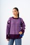Women's Thick Line Detail Knitwear Sweater Lilac - 2