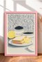 Caviar Boxes with Caviar Written and Bread Frameed Table Italy Poster Wall Decor Itn060