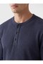 Henley Roba Collar Waffle Men's T-Shirt for Style Enthusiasts from Uzg Store - 4