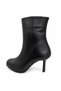 2743 Genuine Leather Zippered Pointed Toe Boots - 5