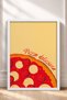 Pizza Deliziosa Written Pepperonili Pizza Framed Painting Italy Poster Wall Decor Itn030 - 3