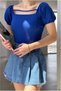 Crepe Fabric Collared Square Strap Blouse - 5