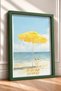 Positano Marina Grande Beach Umbrella Framed Painting Italy Poster Wall Decor Itn052 - 2