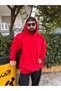 Red 3 Thread Thick Hooded Oversized Special Cut Thick Winter Hoodie - 3