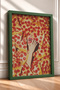 Laughing Woman between Pizza Slices Framed Painting Italy Poster Living Room Kitchen Wall Decor Itn040 - 2