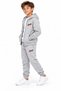 Colorful Figure Printed Light Gray Zippered Children's Tracksuit Set Age 12 - 3