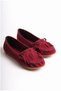Women's Walking Balanced Tasseled Practical Suede Ballerinas - 3