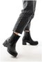 Women's Seasonal Thick Elastic Heeled Zippered Boots - 3