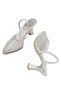 Women's Elegant Open-Back Comfortable Heeled Shoes with Stones - 4