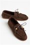 Women's Lightweight Balanced Stringed Beaded Suede Comfort Ballerinas - 4