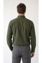 Men's Khaki Double Pocket Flap Button Regular Fit Shirt - 4