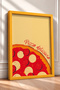Pizza Deliziosa Written Pepperonili Pizza Framed Painting Italy Poster Wall Decor Itn030 - 2
