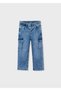 Boy's Cargo Pocket Denim Trousers - 2