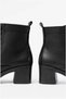 Women's Daily Thick Heeled Zippered Lace-Up Boots - 5