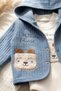 Lumi Bear Quilted Hooded Cardigan, Bodysuit and Jogger 3-Piece Baby Set - Premium Cotton Baby Combination - 6