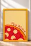 Pizza Deliziosa Written Pepperonili Pizza Framed Painting Italy Poster Wall Decor Itn030 - 3